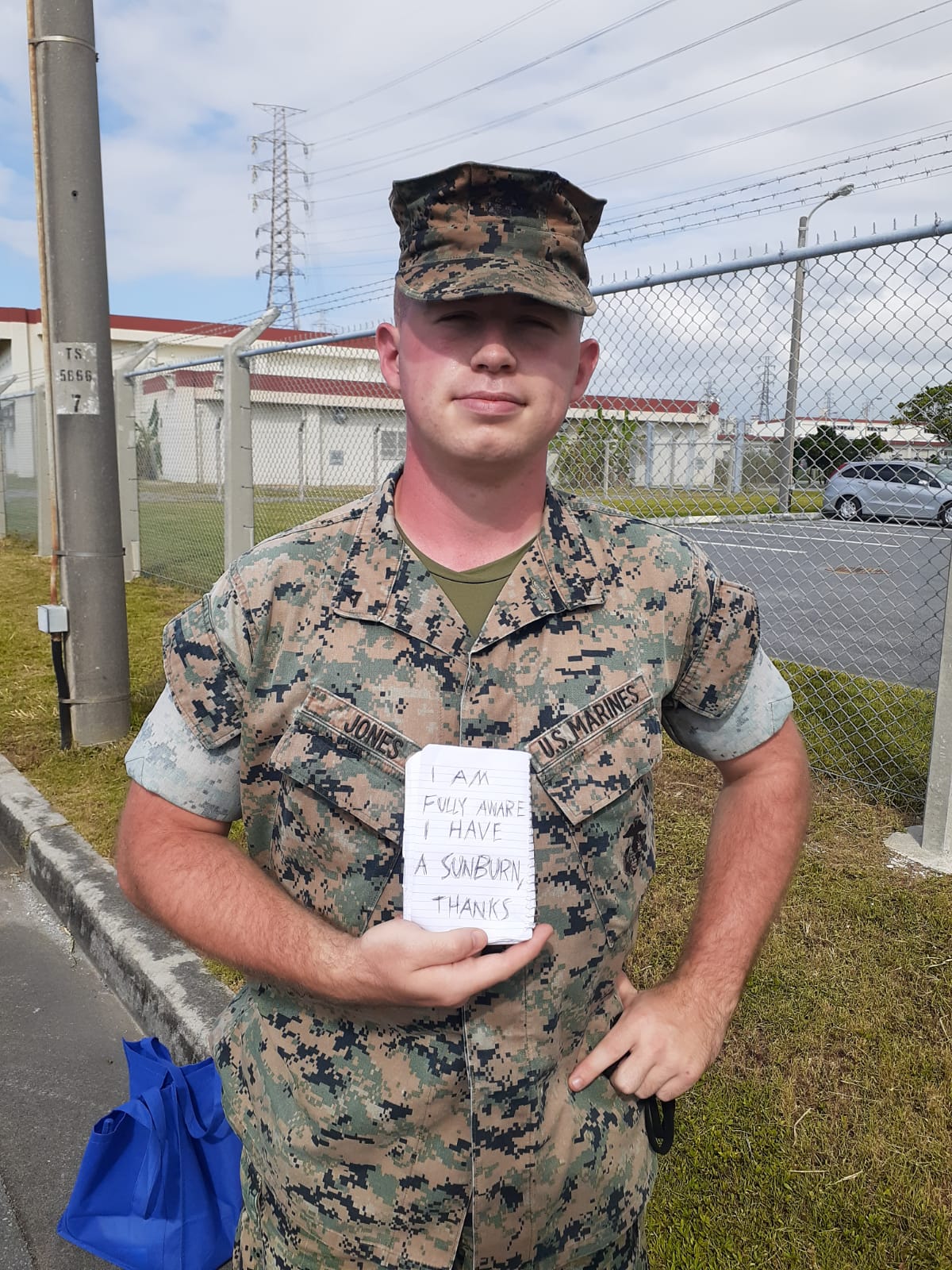 My eldest son, now a Marine